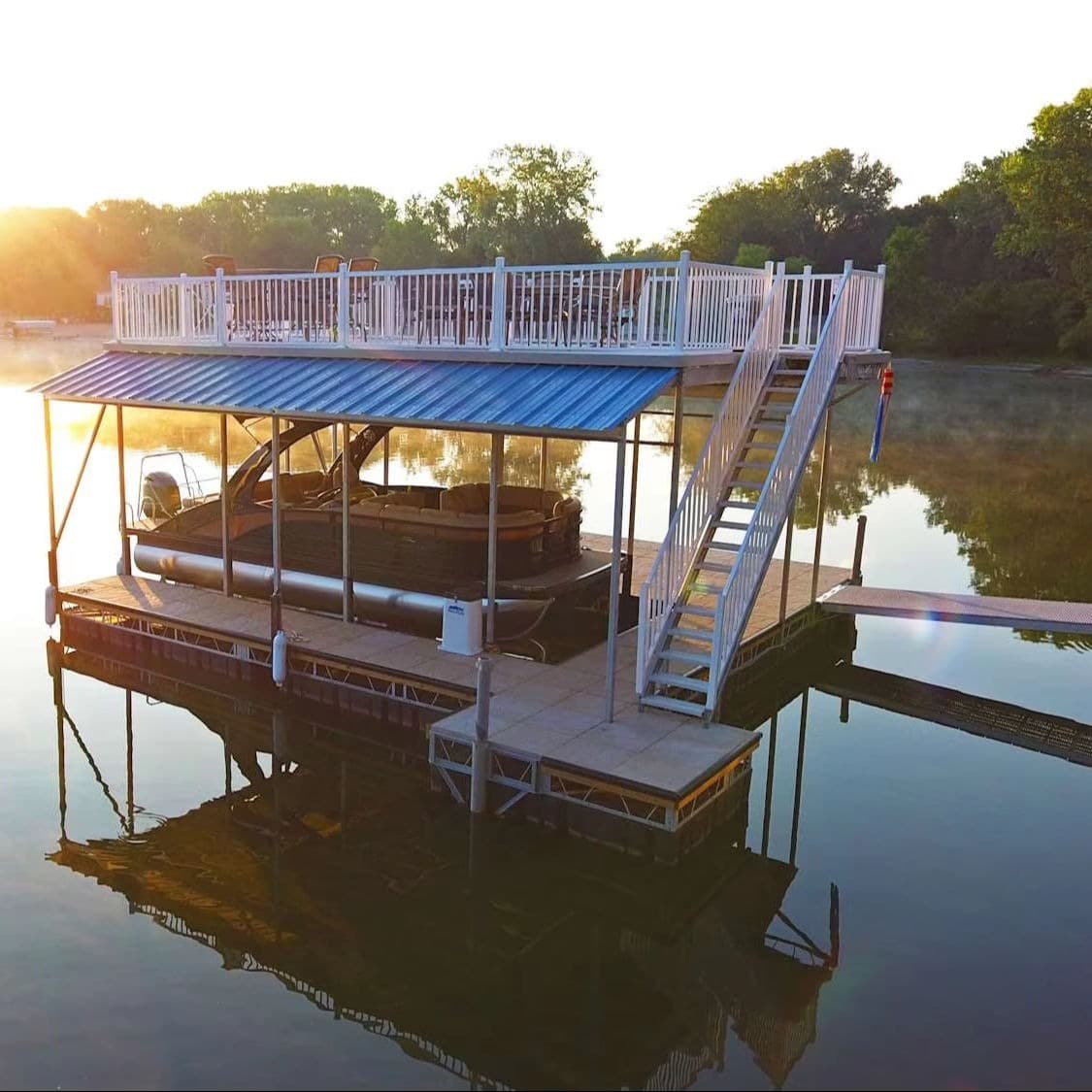 Custom aluminum dock house
